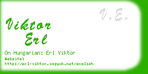 viktor erl business card